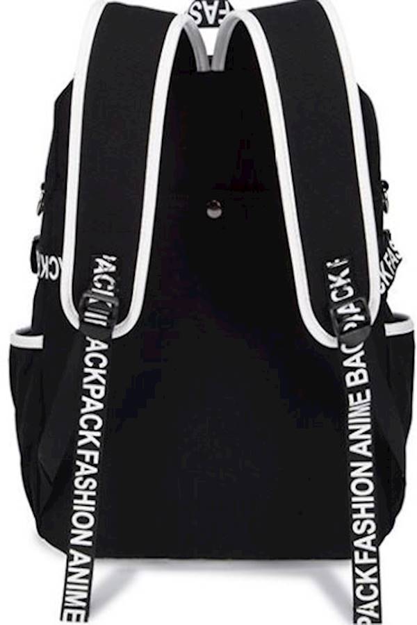 Naruto Hatake Kakashi Student Backpack Black/White - Image 4