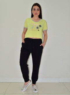 78 Venice Graphic Print T-Shirt Yellow - v1556101799/N22781179V_3