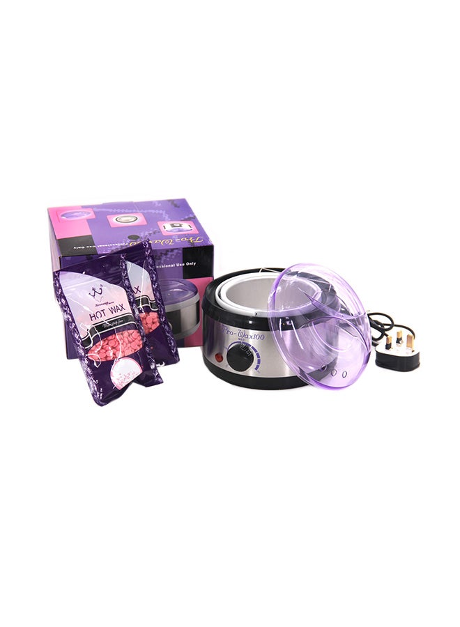 Pro-Wax100 Wax Machine With Two Bags Of Wax Pink - Image 1