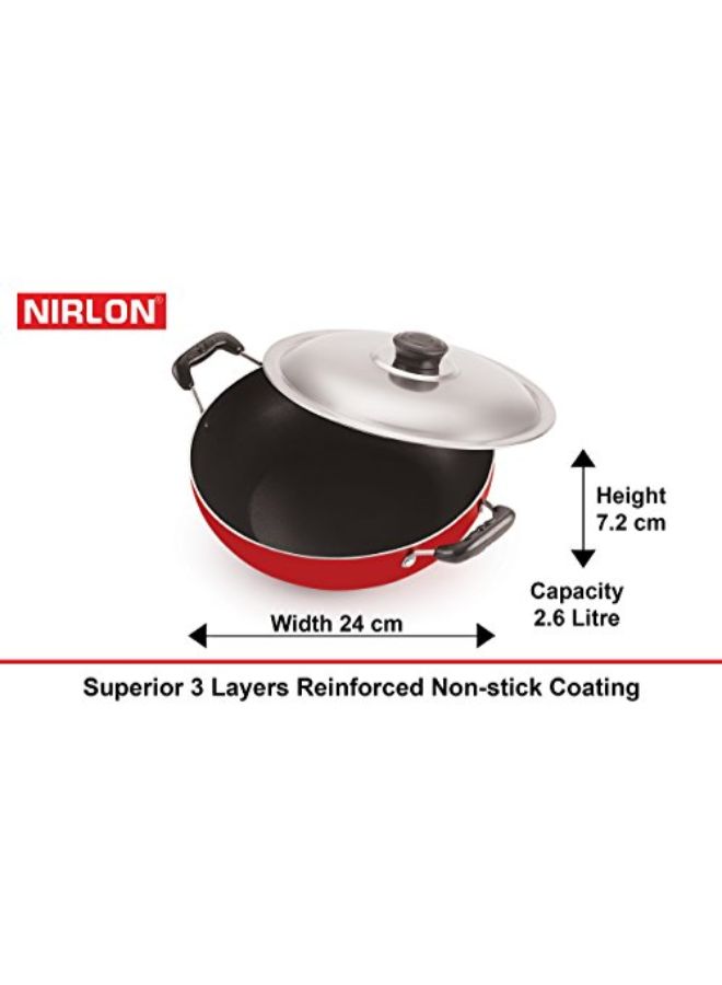 4-Piece Non-Stick Cookware Combo Set Red