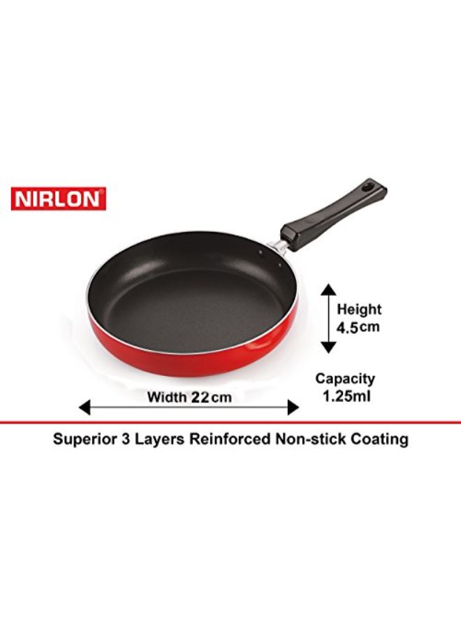 3-Piece Non-Stick Cookware Set Red