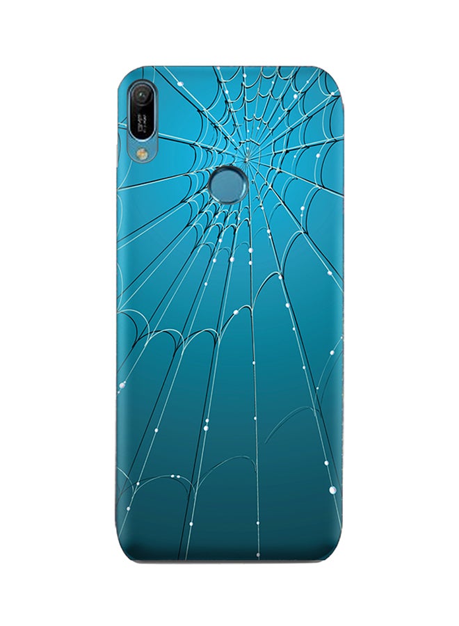 غطاء حماية واقٍ لهاتف هواوي Y6 برايم (2019) أزرق/ أبيض/أحمر