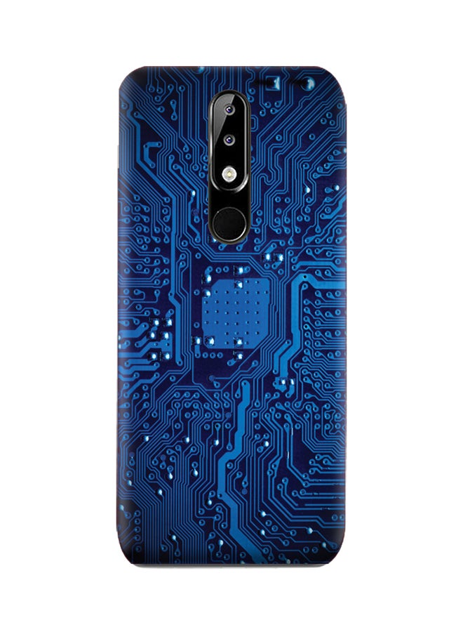 Amc Design Nokia 5.1 Plus Tpu Silicone Case With Circuit Board Pattern Circuit Board Pattern
