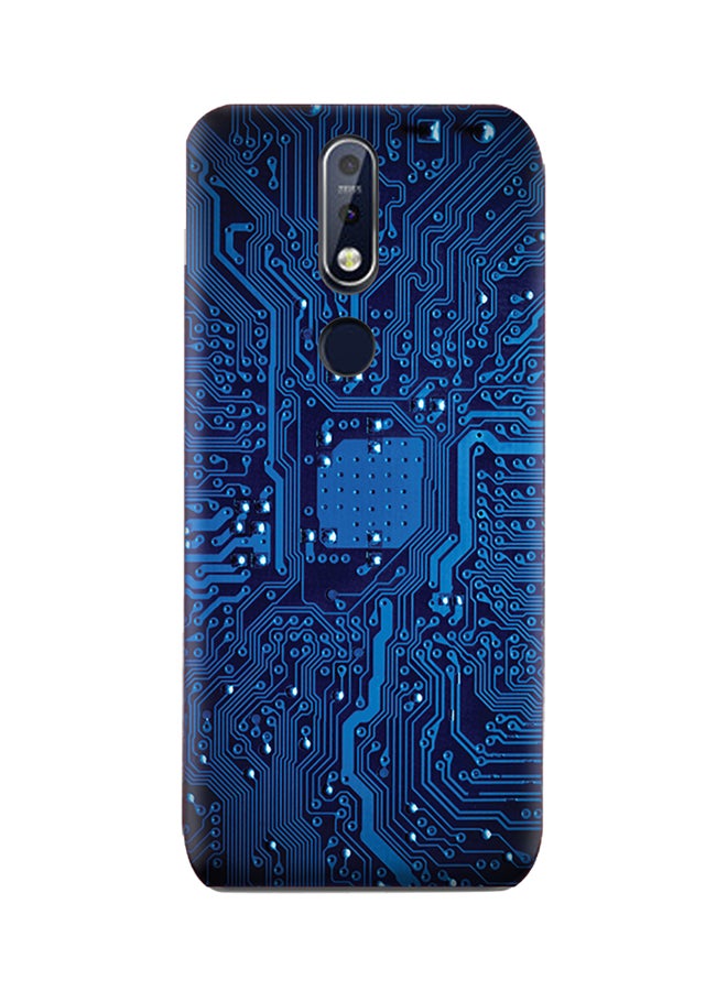 AMC DESIGN - Nokia 7.1 Tpu Case With Circuit Board Pattern Circuit Board Pattern - Image 1