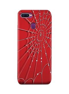 Oppo F9 ( F9 Pro ) Tpu Case With Red Spider Web Pattern Red Spider Web Pattern