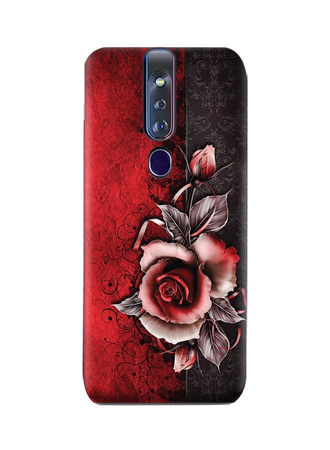 غطاء حماية من البولي يوريثان الحراري بنمط على شكل زهرة كلاسيكية لهاتف أوبو F11 برو مزين بنمط زهرة كلاسيكي