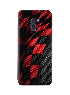 Amc Design Xiaomi Pocophone F1 Tpu Silicone Case With Sports Red & Black Pattern