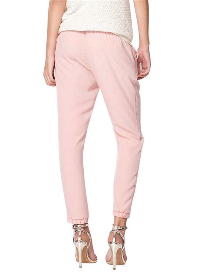 Solid Straight Fit Pant Pink  - Image 2