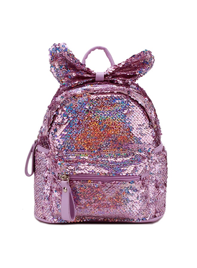 YUEJIN Zipper Backpack Purple - Image 1