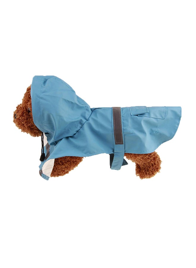 Big Pet Dog Waterproof Waistcoat Jacket Raincoat Slicker Clothes Blue