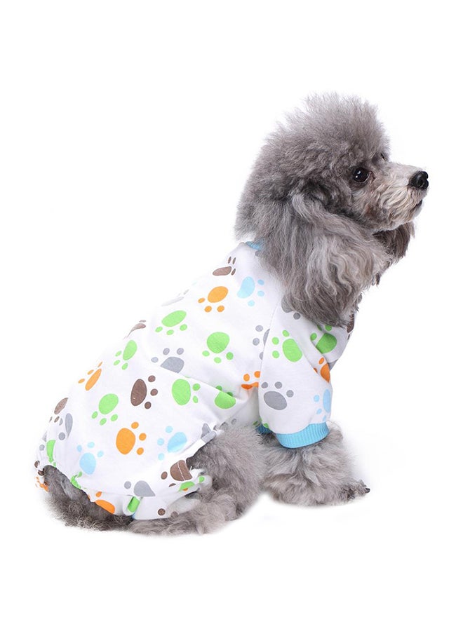 Bluelans Adorable Paws Claws Pajamas For Dog Sleepwear Cozy Soft Pet Clothes Nightwear Multicolour  - Image 1