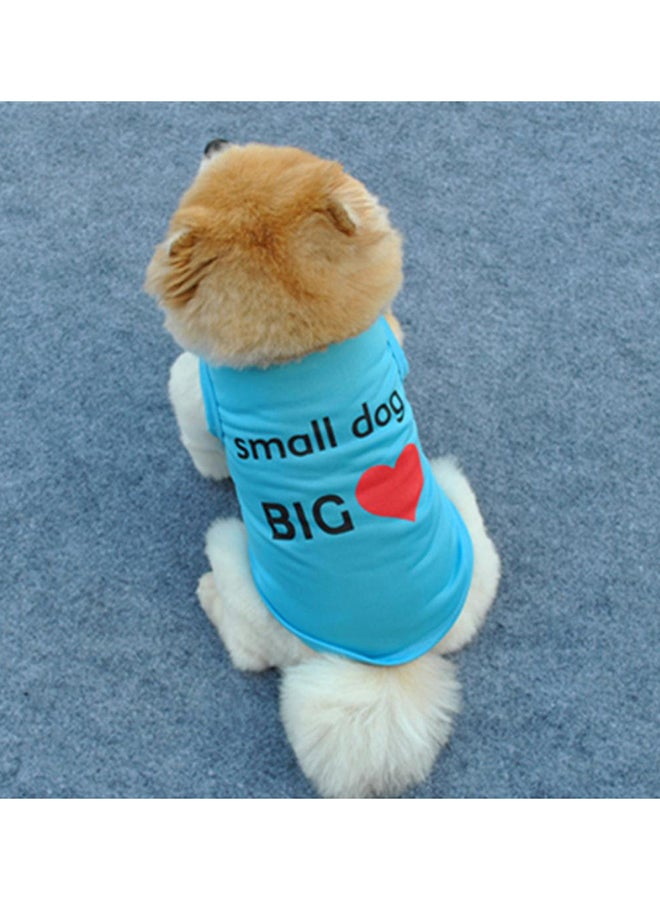 Summer Cute Small Dog Big Heart Print Puppy Doggie Vest Pet Clothes Costume