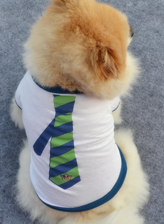 Bluelans Cute Dog Pet Clothes Summer Tie Print T-Shirt Short Sleeve 