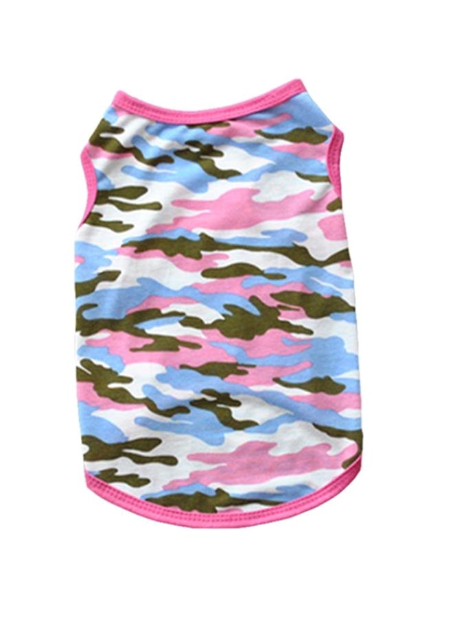 Pet Dog Cat Camouflage Vest Sleeveless T-shirt Summer Puppy Costumes Apparel Black/Blue/White/Pink