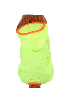 Bluelans Puppy Dog Outdoor Warm Rain Jacket Pet Waterproof Clothes Apparel Raincoat Vest Green/Orange 