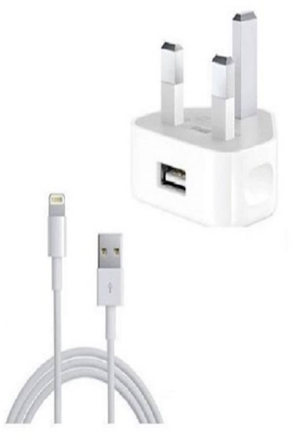 Generic - Power Adapter With Lightning Cable White - Image 1