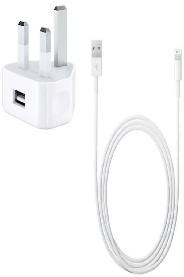 Generic - Power Adapter With Lightning Cable White - Image 1