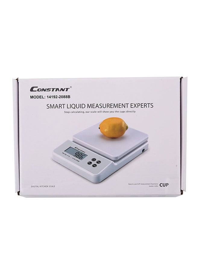 CONSTANT Smart Digital Kitchen Scale White 5kg - Image 4