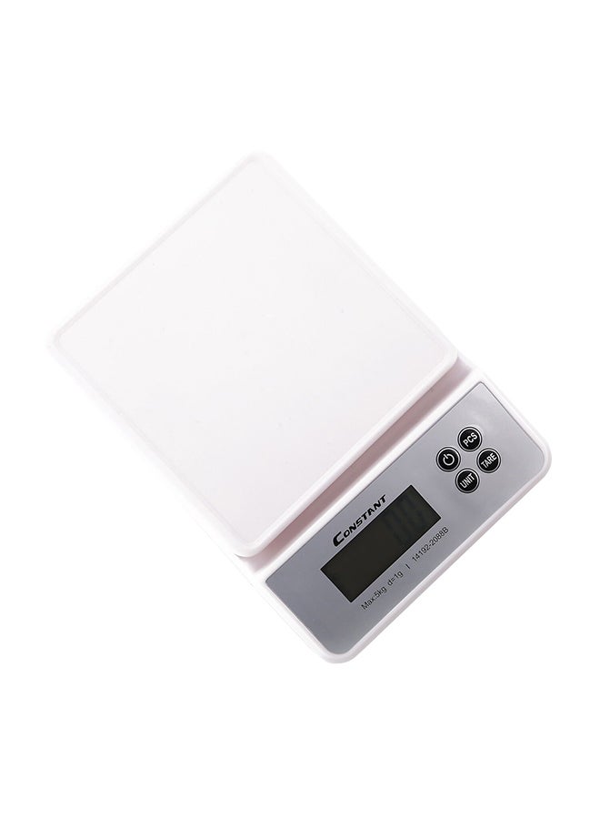 CONSTANT Smart Digital Kitchen Scale White 5kg - Image 1