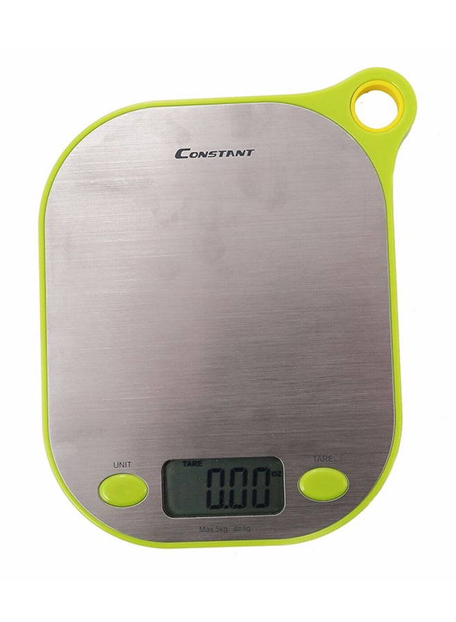 CONSTANT Electronic Kitchen Scale Green 5kg - Image 1