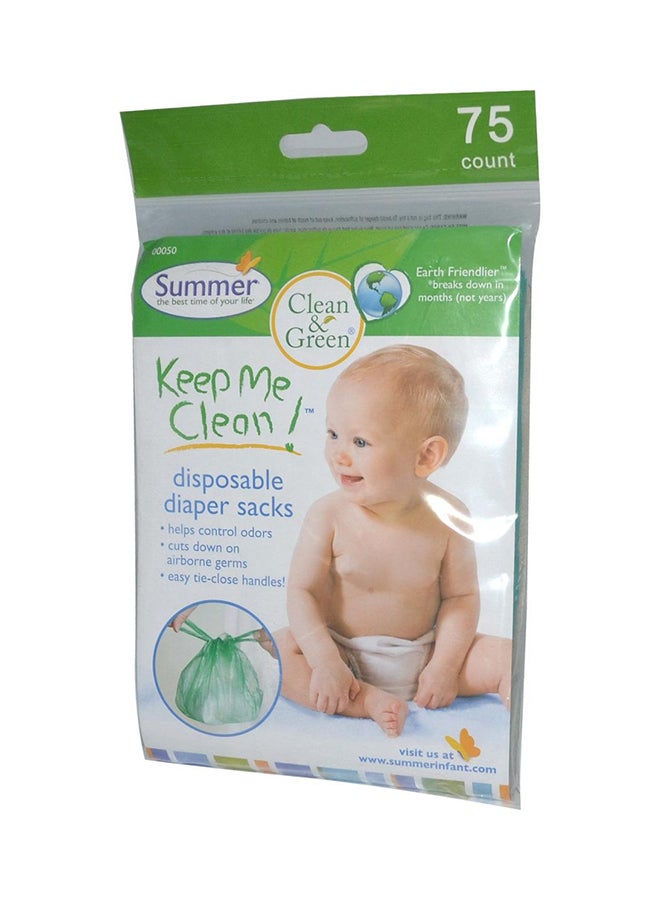 Summer 75-Piece Keep Me Clean Disposable Diaper Bag Set