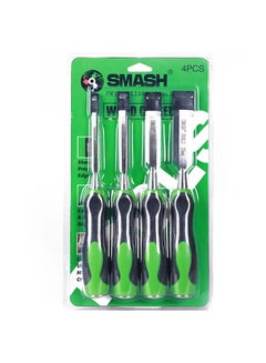smash 4-Piece Wood Chisel Set GreenBlackSilver  - Image 4