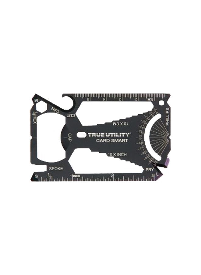 True Utility 30-In-1 Credit Card Sized Multi Tool Black 14 x 9.5 x 3.5cm - Image 2