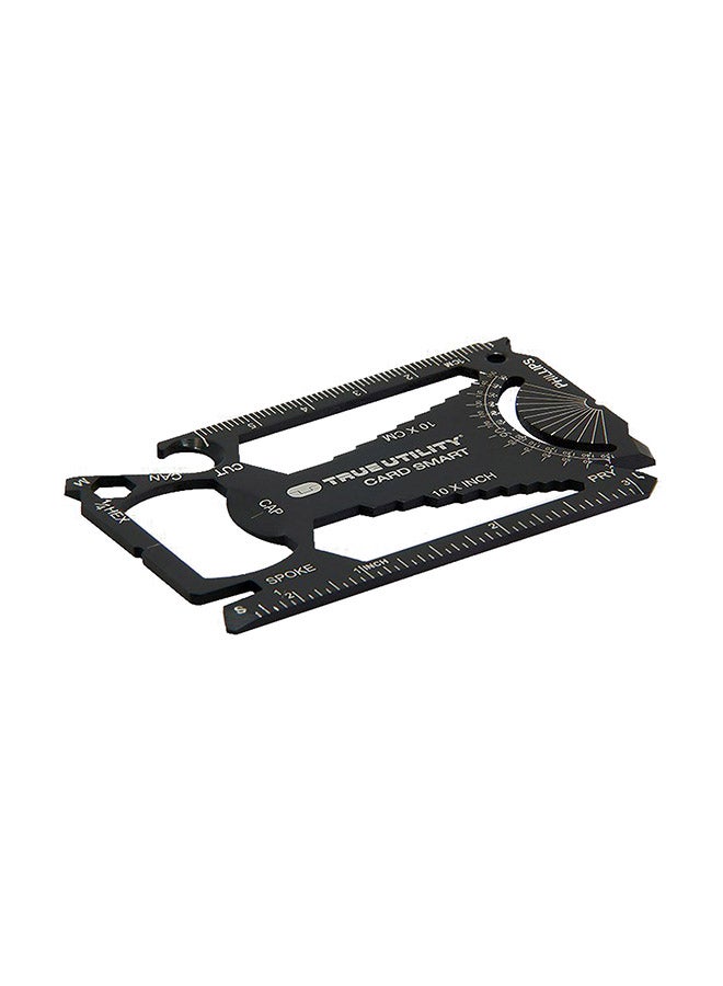 True Utility 30-In-1 Credit Card Sized Multi Tool Black 14 x 9.5 x 3.5cm - Image 1