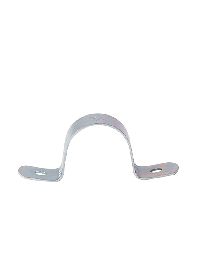 Hettich 5-Piece Galvanized Pipe Clamp Silver 3/4inch - Image 2