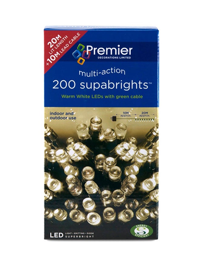 Premier Supabrights 200 Multi Action LED Light White