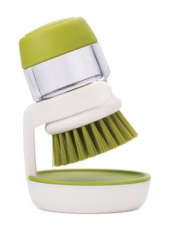 Joseph Joseph Palm Scrub Soap Dispensing Brush With Stand Green 8.8x9.5x13.5centimeter  - Image 1