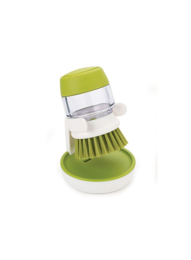 Joseph Joseph Palm Scrub Soap Dispensing Brush With Stand Green 8.8x9.5x13.5centimeter  - Image 2