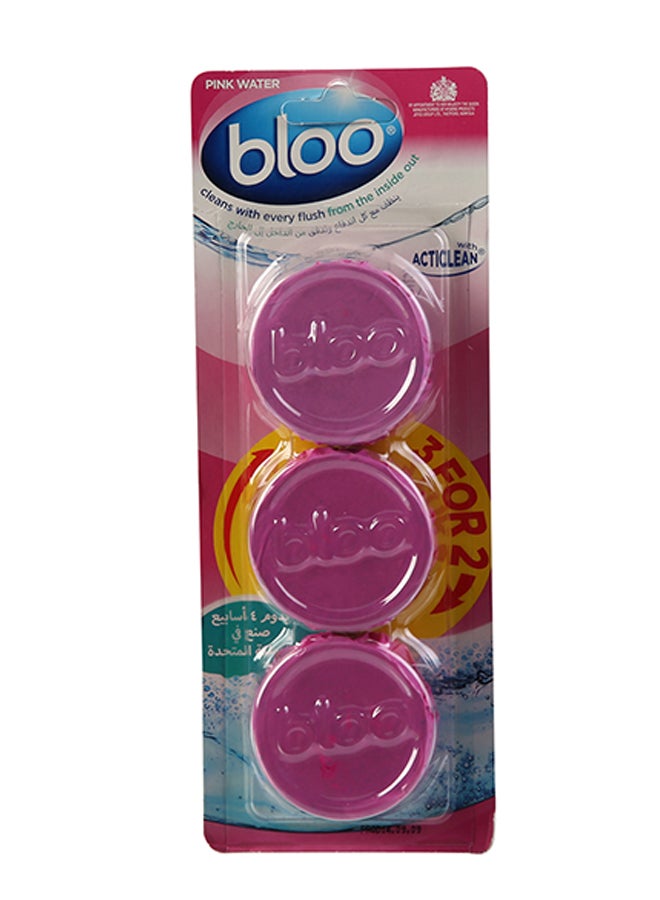 bloo - Twin Blocks In Cistern Toilet Cleaner Pink - Image 1