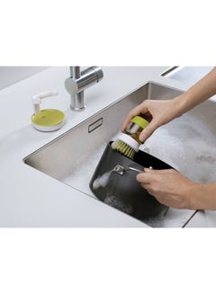 Joseph Joseph Palm Scrub Soap Dispensing Brush With Stand Green 8.8x9.5x13.5centimeter  - Image 4
