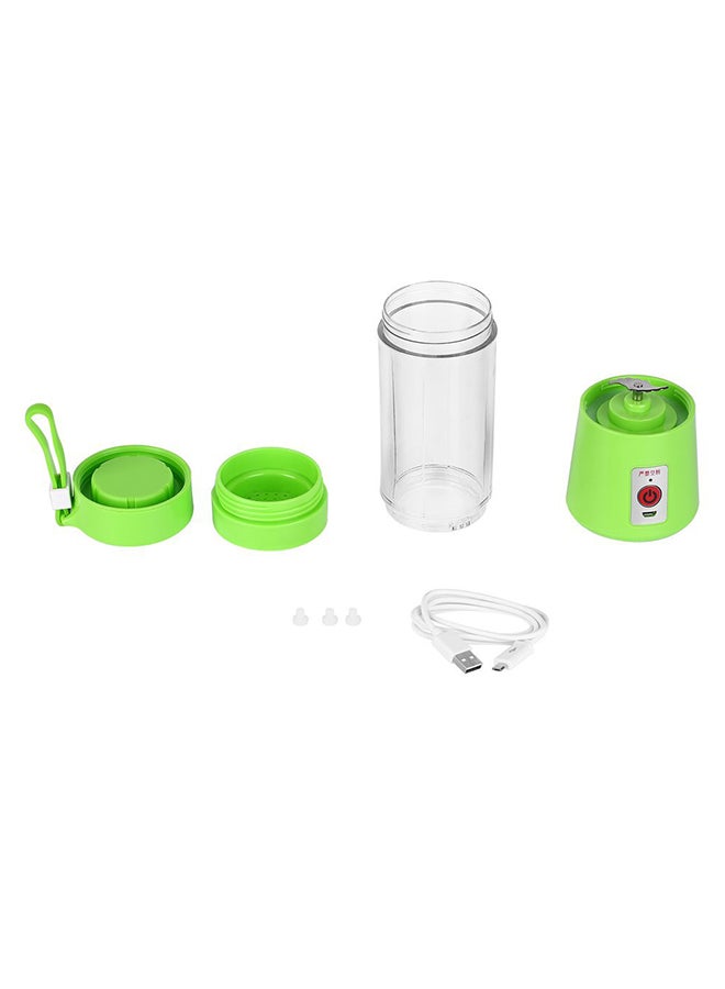 خلاط عصير كهربائي محمول لصنع السموزي 380 ml ZK1623401 شفاف / أخضر  - Image 1