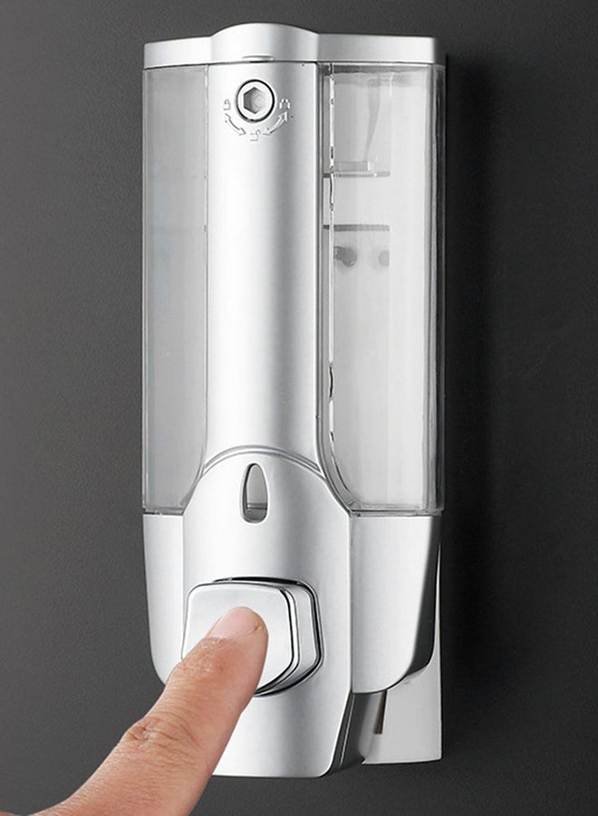 Wall Mount Soap Dispenser With Lock ZM396100 Silver/Clear - Image 3