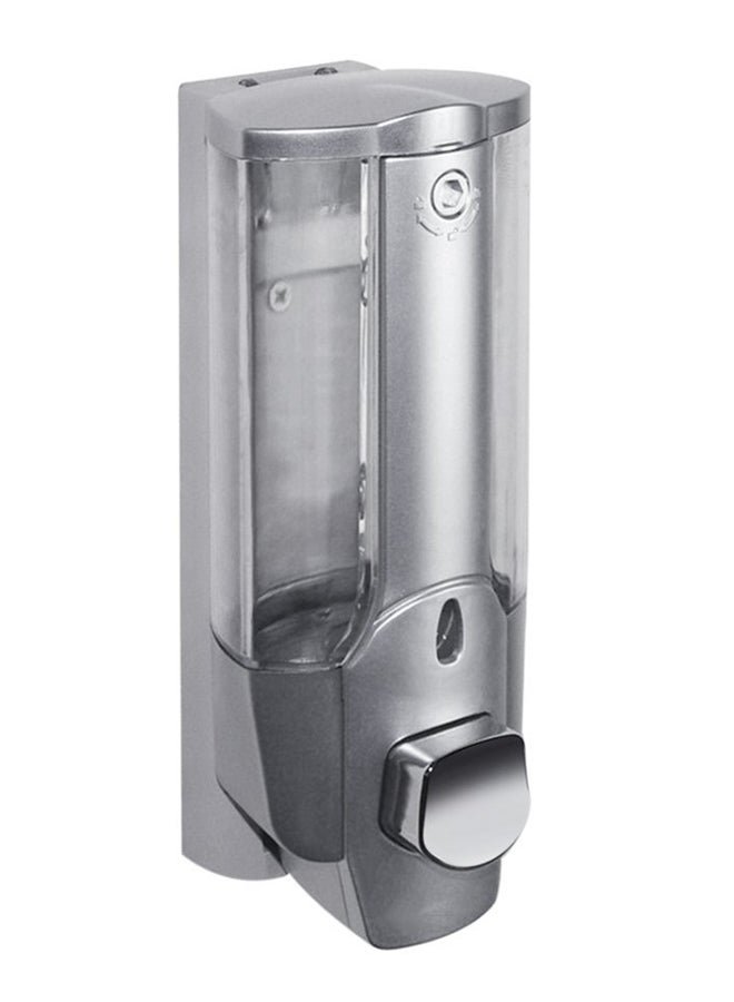 Wall Mount Soap Dispenser With Lock ZM396100 Silver/Clear - Image 1
