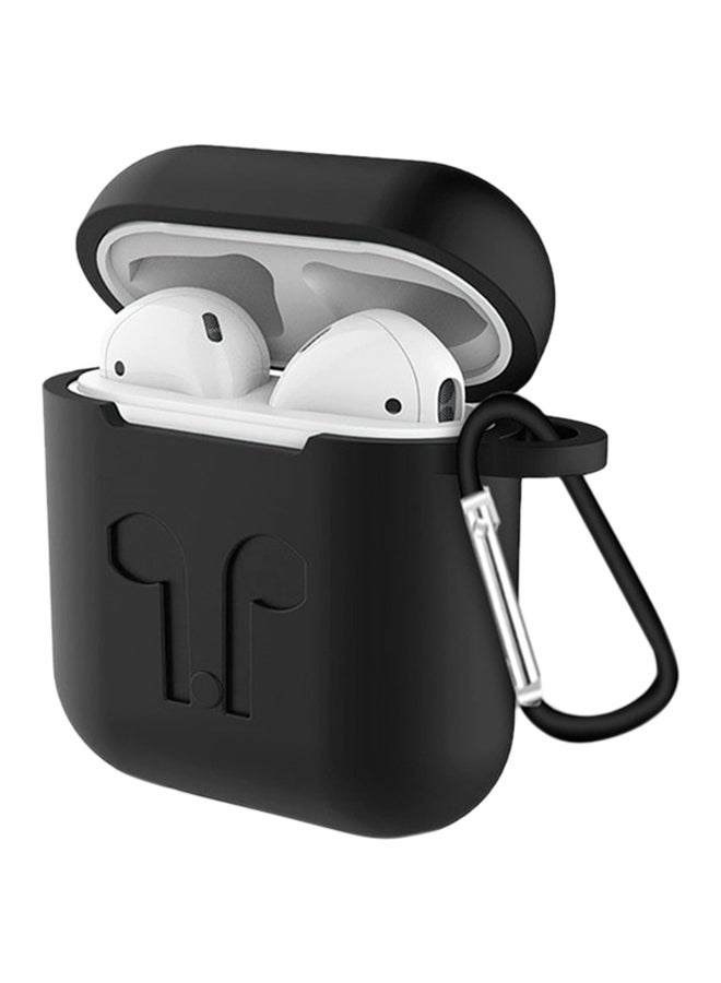 آي تيلكر حافظة ناعمة من السيليكون لآير بودز 2 أسود