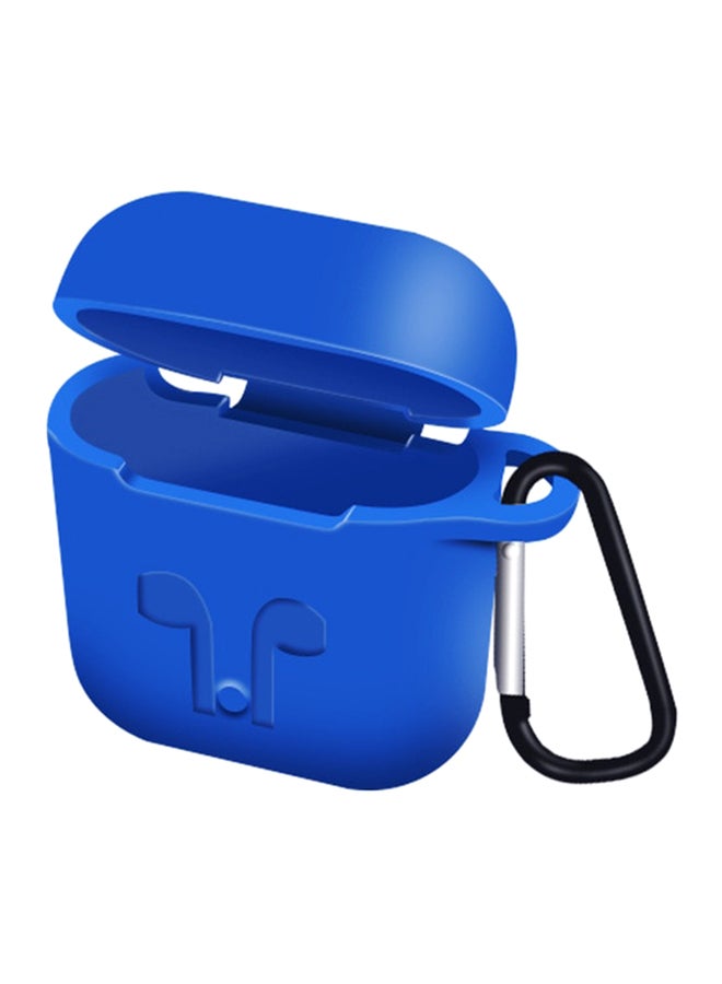 iTelker Shockproof Protective Silicone Cover Case For AirPods 2 Blue 