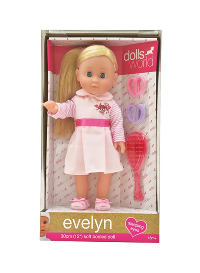 دولز وورلد دميو إيفيلين بفستان مقاس 12 بوصة