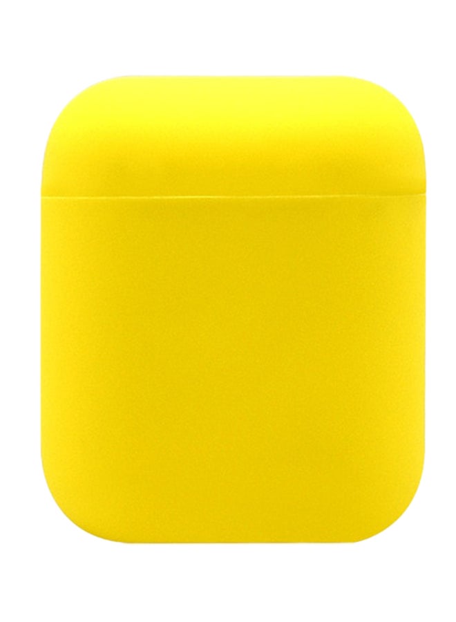 آي تيلكر غطاء حماية من السيليكون لسماعات أبل آيربودز 2 أصفر