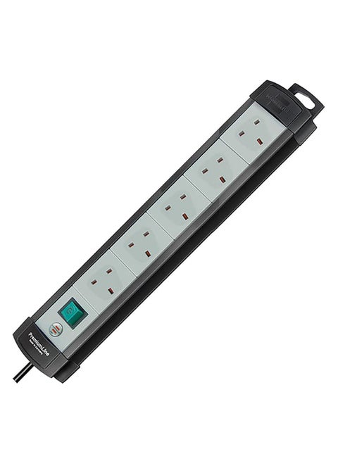 Premium-Multi-Line 5 Way Extension Socket Grey