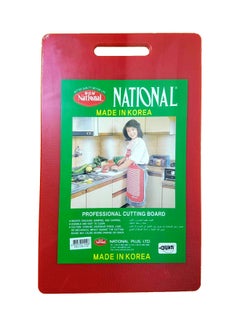 National Plastic Cutting Board Red 37x23x1cm 