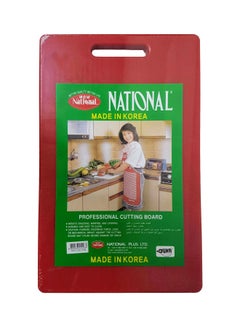 National Plastic Cutting Board Red 37x23x2cm 