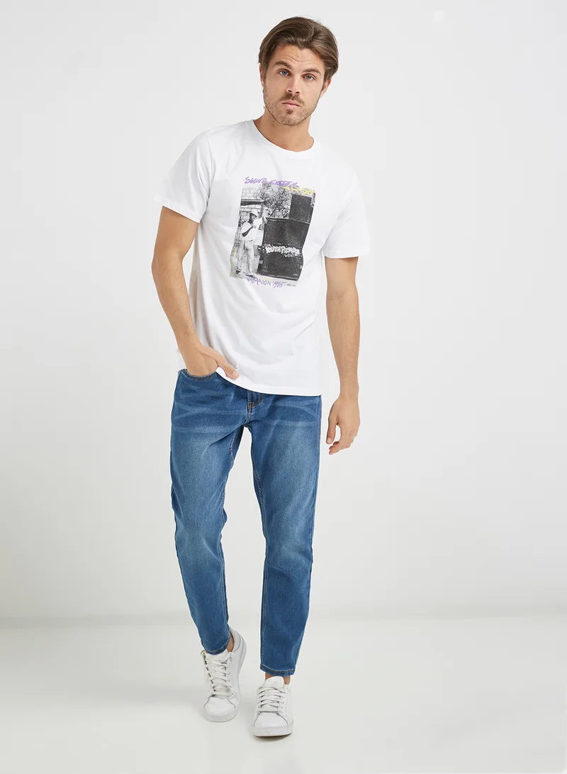 DEDICATED Sound System Clash T-Shirt White/Black/Grey