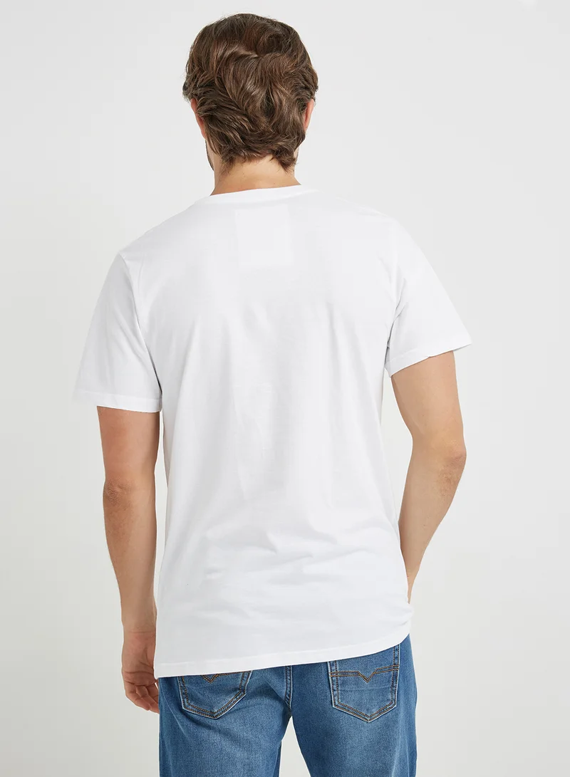 DEDICATED Sound System Clash T-Shirt White/Black/Grey