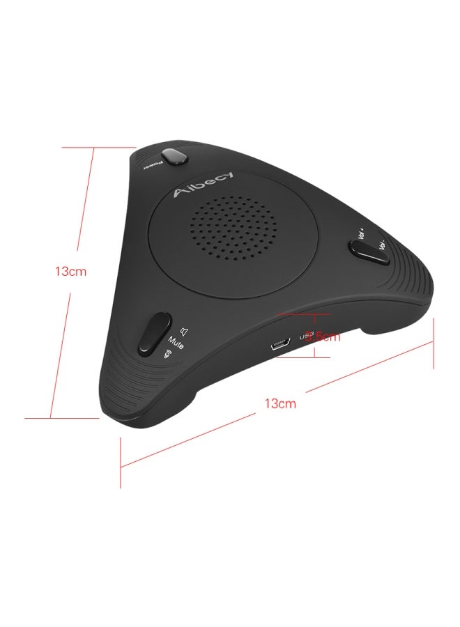 أيبيسي ميكروفون مكثف بمنفذ USB مناسب للمؤتمرات أسود - Image 4