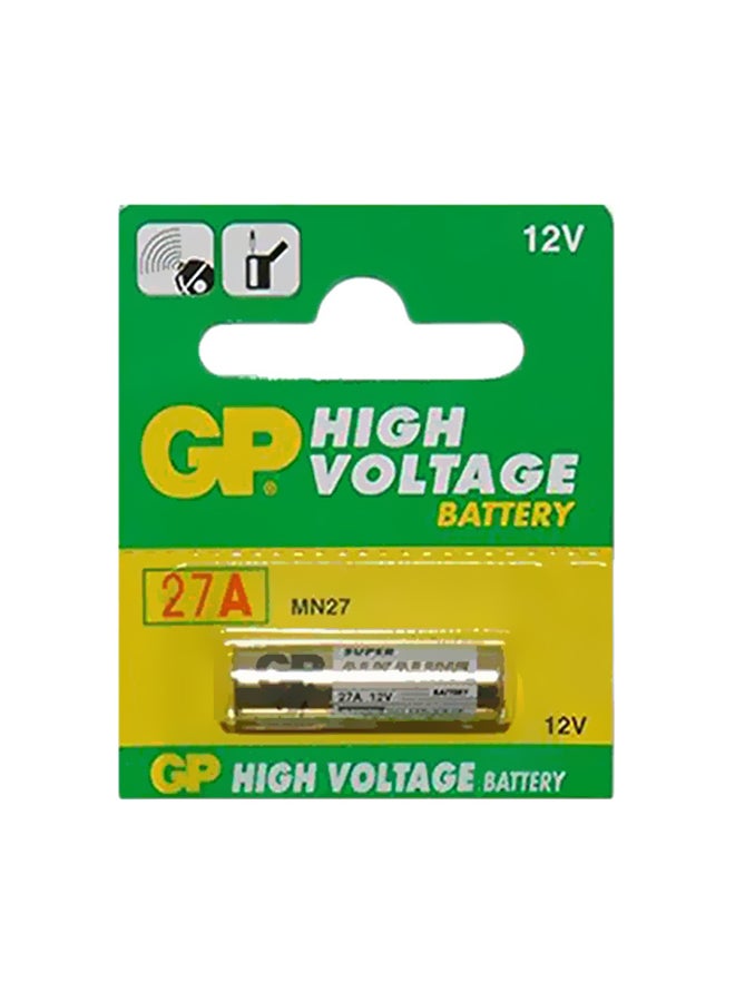 GP 27A High Voltage Pencil Battery Gold/White/Black