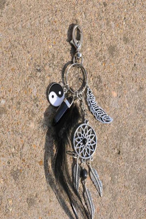 Metal Tassel Dreamcatcher Keychain Multi Color - Image 4