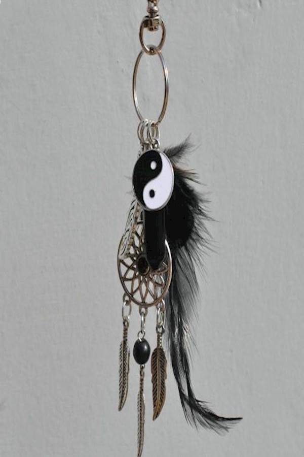 Metal Tassel Dreamcatcher Keychain Multi Color - Image 5